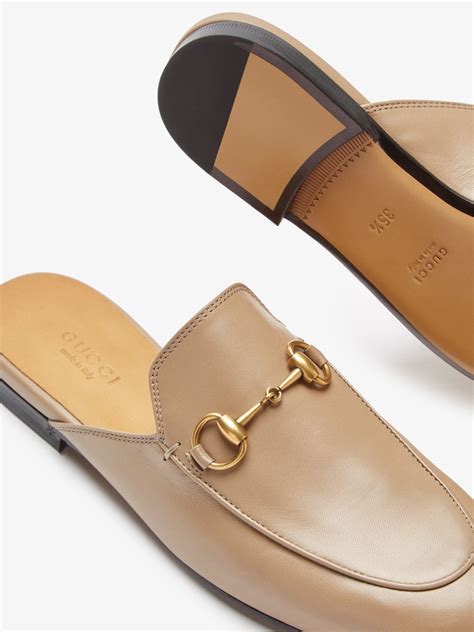 gucci brown mule|gucci princetown mules beige.